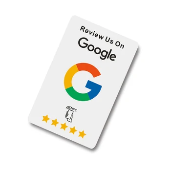 50 de bucati Transport Gratuit Google Recenzii Carduri NFC Stimula Recenzii Material PVC Durabil