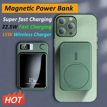 50000mAh Banca de Putere pentru Macsafe Magnetic Super-Rapid de Încărcare Qi Wireless Incarcator Powerbank pentru IPhone 15 14 13 Samsung Xiaomi