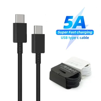 50pcs 45W 5A Super-Rapid de Încărcare Rapidă Cablu de 1m 3ft C-C Tip c Tip c PD Cablu USb Pentru Samsung S10 S20 S21 S22 htc Lg