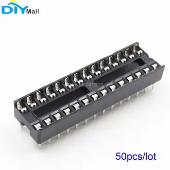 50pcs/lot de 28 de Pin 28P BAIE IC Socket Loc Îngust Corp