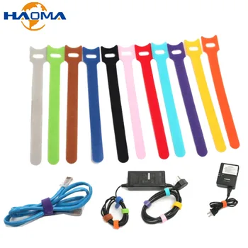 50Pcs Reutilizabile T-tip Cablu de Sârmă Cravată de Cablu Organizator Lungime 150/200mm Colorate Calculator prin Cablu de Date Power Cablu de Date Cravată Curele