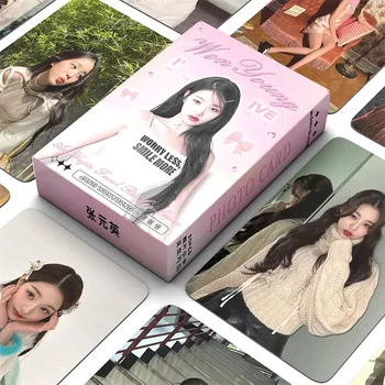 55 50pcs/set Kpop Ive Album Laser Card LOMO Card Holografic Card LIZ Yujin ga eul Wonyoung Rei Leeseo Cadou carte Poștală Carte de Fotografie