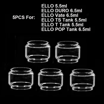 5PCS Balon Rezervor de Sticlă Pentru Eleaf ELLO 5.5 ml ELLO DURO ELLO Vate ELLO TS ELLO T Rezervor de 5.5 ml ELLO POP Glass Container cisterna