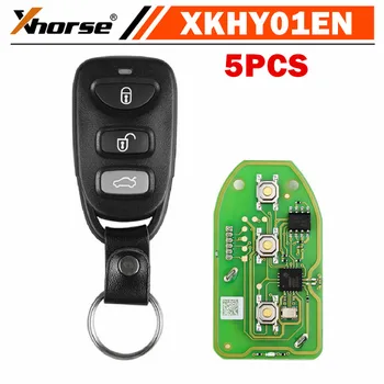 5PCS/LOT Xhorse XKHY01EN Sârmă Universal Cheie de la Distanță pentru Hyundai 3+1 Butoane Versiune în limba engleză de lucru cu Xhorse VVDI instrument-Cheie