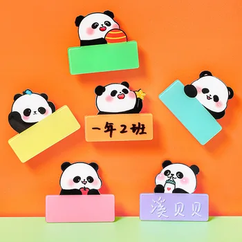 5pcs Panda Numele Insigna Copii Drăguț Insigna Decorative Cadouri Elevii Pot Scrie Acrilice Grădiniță Consumabile Titularului Cardului