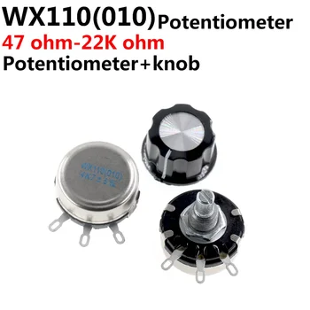 5sets WX110 cu Buton WX010+Buton Rana Potentiometru cu Buton de 100R 470R 1k 2.2 k 3.3 4.7 k K 5.6 6.8 k k 10k 22k