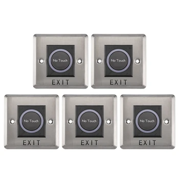 5X Senzor Infraroșu Comutatorul de Contact Switch-uri Contactless Ușa Eliberați Butonul Exit Cu LED indicator