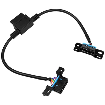 60Cm 16 Pini Unghi Drept Universal OBD2 Splitter Y Deschide Cablu Pentru GPS Tracker Dispozitiv de Auto OBD Interfata Cablu de Conversie