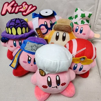8 Bucati/set Kirby Jucărie de Pluș, Perne Umplute Cu Anime Desene animate Drăguț Joc de Păpuși Drăguț Decorare Camera Peluche Copii Jucărie Cadou