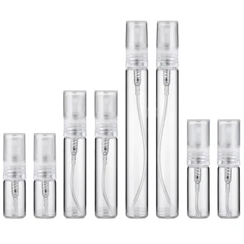 8PCS 10ml 5ml 3ml de 2 ml de unică folosință Mini Portabil de Sticla de Parfum Goale de Sticlă Transparentă Mostra de Parfum Spray Sticla de Călătorie