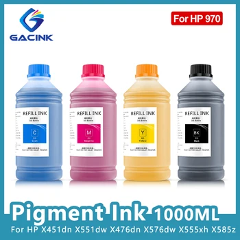 970 Pigment Ink 1000ML Impermeabil de Cerneală Pentru HP Officejet X451dn X551dw X476dn X576dw X555xh dn X585z/dn X585f Pentru HP970 de Cerneală