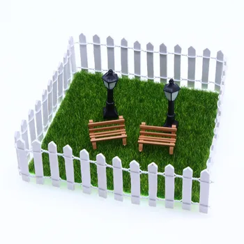 9pcs Gradina in Miniatura Micro Peisaj Mini Iarbă Artificială Mobilier de Grădină Pentru Curte, Gradina Peisaj Accesorii Decor