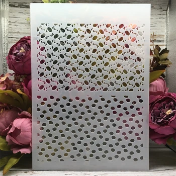 A4 29cm Geometrie Dot Textura DIY Stratificare Sabloane Pictura pe Perete Album de Colorat Relief Album Decorative Șablon