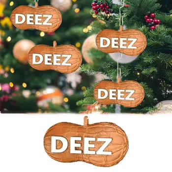 Acrilice Deez Nuts Ornamente Cadou Amuzant Noutate Crăciun Alune Ornament Ornamente De Crăciun Pandantiv