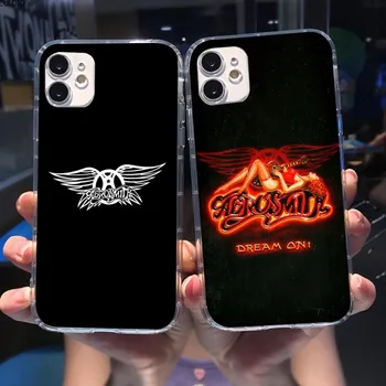 Aerosmith Rock Cool Telefon Caz Pentru iPhone 14 13 12 11 XS X 8 7 6 Plus Mini Pro Max SE 2022 Moale Transparent pe Capacul Telefonului