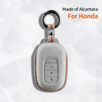 Alcantara Cheia de la Mașină Caz Acoperire Pentru Honda CRV Civic Accord 2023 Breloc Protector Accesorii