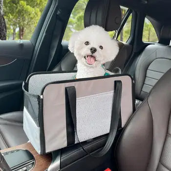 Animale De Companie Scaune Auto Cu Buzunare Laterale Scratchproof Paturi, Saci De Călătorie Cu Cârlig De Siguranță Potrivit Pentru Câini De Talie Mică