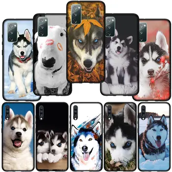 Animale Husky Puppy Dog Telefon Caz Acoperire pentru Samsung Galaxy A10 A20 A22 A30 A31 A32 A50 A51 A52 A53 A72 A33 A73 Carcasa Moale