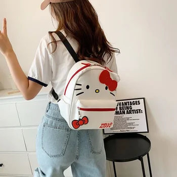 Anime Sanrioed Pu Impermeabil, Rucsac, geanta de umar Hello Kitty Desene animate Drăguț Sac de Școală Ziua de nastere Cadou de Craciun pentru Prieteni