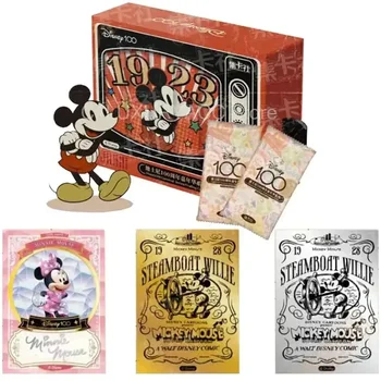 Autentic Disney 100 De Carnaval Serie de Cărți de Tranzacționare pentru Copii Mickey Prieteni Zootopia Ochi de Urs de Colectare de Carte pentru Copii Jucarie Cadou