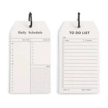 B36C de zi cu Zi Organizatorului de A Face Lista de Program Planificator Masă Foi de Sârmă de Legare de zi cu Zi DIY Calendar Pad Program Planner