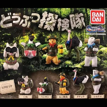 BANDAI Japonia Gashapon Figura Anime Drăguț Animale de Pădure Expediție Struț Urs Alb Figurina Pinguin Drăguț Jucării Capsule Cadou