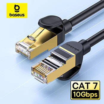 Baseus Cat 7 Cablu Ethernet de 10 gbps Viteză Mare Rotund RJ45 Cablu Cat7 pentru Router Modem Internet Rețea Lan Cablu pentru Laptop-uri de PS 4