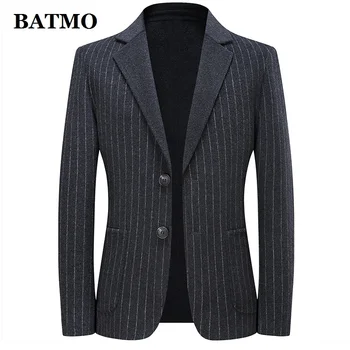BATMO 2021 new sosire lână cu dungi sacou casual barbati,de sex masculin jachete ,plus-size 18018