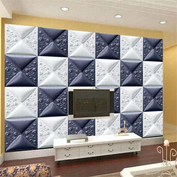 beibehang fără Sudură 3D mare pictură murală Europene ambalaj moale tapet în camera de zi canapea fundal TV 3d stereoscopic video