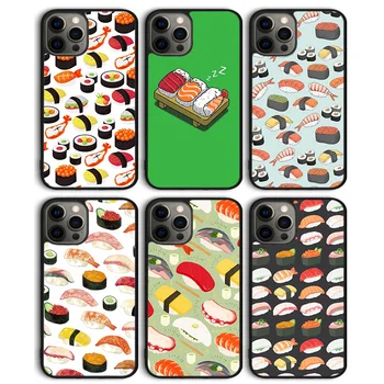 Bucătăria japoneză Sushi alimente Telefon Caz Capacul din Spate pentru iPhone 15 SE2020 14 13 11 12 Pro Max mini XS XR X 8 Plus 7 6S Shell Coque