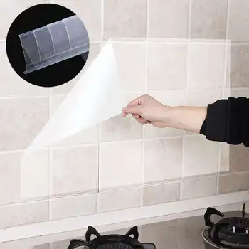 Bucătărie Peliculă Transparentă de Protecție rezistente la Ulei rezistent la Căldură Perete Autocolant rezistent la apa de Adsorbție Electrostatică Film decorul Camerei