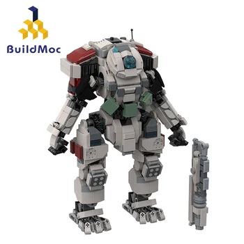 BuildMoc Titanfall 2 Scorch Robot Titan Blocuri Set Luptă Mecha Soldați Cărămizi Joc DIY Jucărie Pentru Copii Cadou de Ziua de nastere