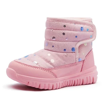 Bumbac Căptușit Pantofi Copii Copii Cizme de Zapada 2023 Stil Nou, Plus, Catifea Fete pentru Copii de Iarna Cald, Confortabil de pantofi etanșe