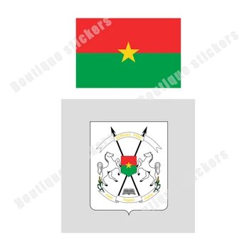 Burkina Faso, Ouagadougou Drapelul Național Cu Emblema Autocolant Rafinat Aplicatiile Impermeabil Biciclete Off-Road Decal De Înaltă Calitate De Vinil