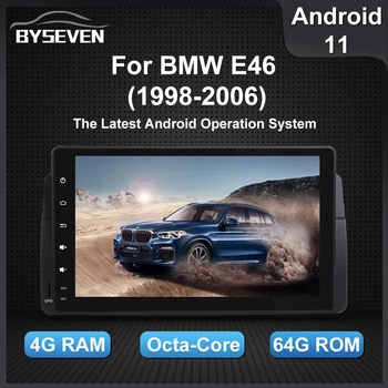 BySeven Android 11 Pentru BMW E46 Sedan Coupe Convertble Touring Hatchback M3 Rover MG ZT Auto Multimedia GPS Navigatie IPS