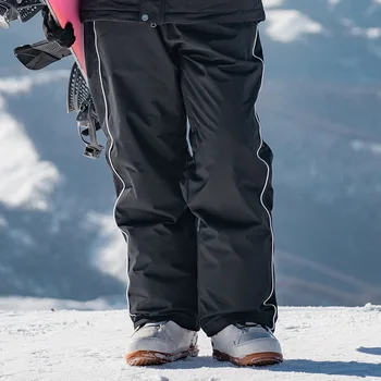 Bărbați Femei Zăpadă Iarna Pantaloni Impermeabil Izolată De Schi Pantaloni Ripstop Windproof Snowboard Fund De Sport În Aer Liber Port