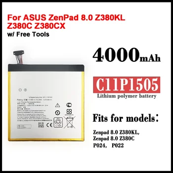  C11P1505 Tablet PC Bateriei Pentru ASUS ZenPad 8.0 Z380KL Z380C Z380CX P022 P024 4000mAh + Instrumente Gratuite
