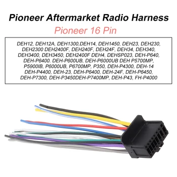 Cablu Audio Pentru Pioneer DEH12 DEH23 DEH2300 16-Pini CD Auto Radio Stereo Conectorul Fasciculului de Cabluri al Cablurilor de Electronice Auto