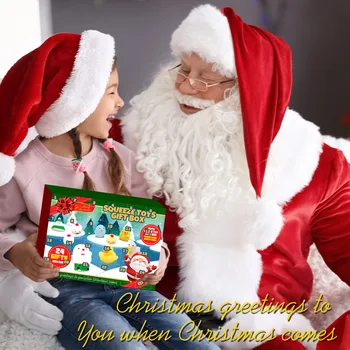 Cadou de crăciun Orb Cutie Numărătoarea inversă 24 de Zile Advent Calendar Sac Jucărie Anti-stres Jucărie Kit de Relief de Stres Jucărie Orb Cutie de Cadou de Vacanță