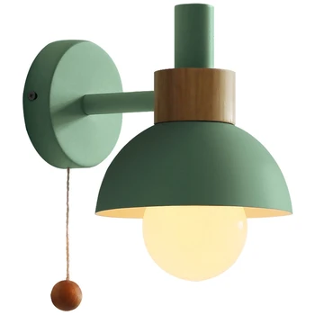Camera De Zi Verandă, Culoar Lampa Nordic Minimalist Modern, Dormitor Lampă De Noptieră Macaron Lampă De Perete De Promovare