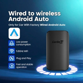 Carlinkit A2A Wireless Carplay Adaptor Auto Inteligent Ai Cutie Plug and Play Wifi BT Auto Conecta cu Android Auto Masini