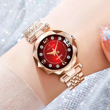 Ceasuri femei de nișă moda calendare din oțel inoxidabil ceasuri femei impermeabil și high-end de cuarț ceasuri