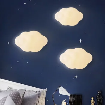 Cloud LED Lampă de Perete pentru Copii Camera de zi Tranșee de Perete de Lumină Dormitor Noptieră Culoar, Hol Decor Trei Culori de Iluminare