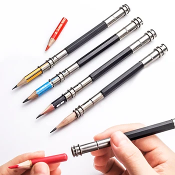 Creion Extender Toc Reglabil Dual Capul Singur Cap de Artă Schiță de Student Capac Pen Tool Creioane pentru Școală Kawaii
