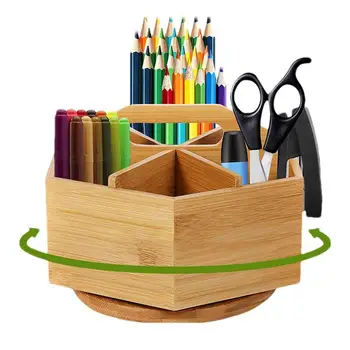 Creion Titularul Desktop 6-Grile Organizator Pentru Desfășurarea Creioane Birouri De Clasă Sala De Studiu Papetărie Suport Pentru Pixuri