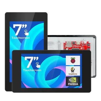 CrowVision 7.0 Inch cu Touchscreen Capacitiv Portabil 1024*600 IPS LCD Monitor pentru Raspberry Pi LattePanda Beaglebone Jetson Nano