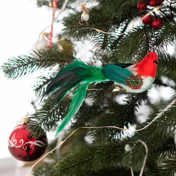 Crăciun Pasăre Ornamente lucrate Manual Păsări de Simulare Decor pentru Petrecerea de Craciun Festivaluri Raft Șemineu Pomi de Crăciun