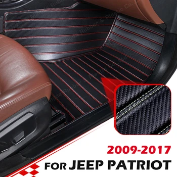 Custom din Fibra de Carbon stil Covorase Pentru Jeep Patriot 2009-2017 10 11 12 13 14 15 16 Piciorul Covor Capac Auto Accesorii de Interior