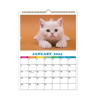 Câinele Calendar De Perete 2024 Calendar Lunar Animale A4 Calendar De Perete Câine Calendar De Zi Cu Zi Decor De Perete Pentru Dormitor Apartament Clasă