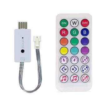 DC5V SP620E USB Bluetooth Muzica Pixel Controller Parte Componenta RF de la Distanță Pentru WS2812 RGB Led Strip Bandă